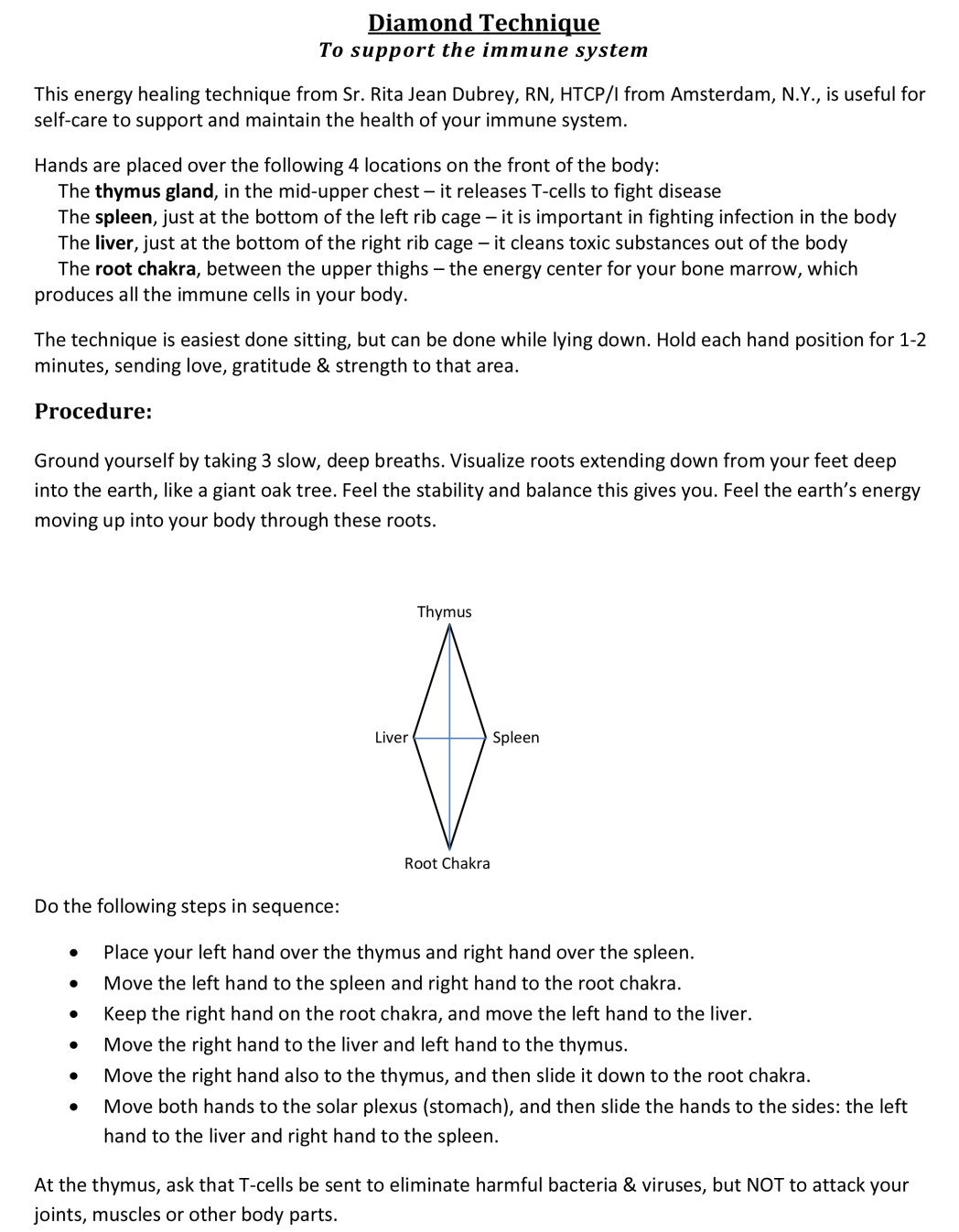 Diamond Technique – Mandala Healing Touch